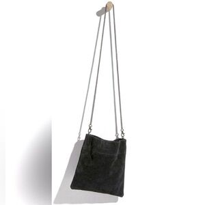 Free People Nicolette Black Suede Crossbody Bag